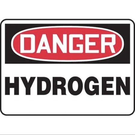 Accuform OSHA DANGER SAFETY SIGN HYDROGEN MCHL298VA MCHL298VA
